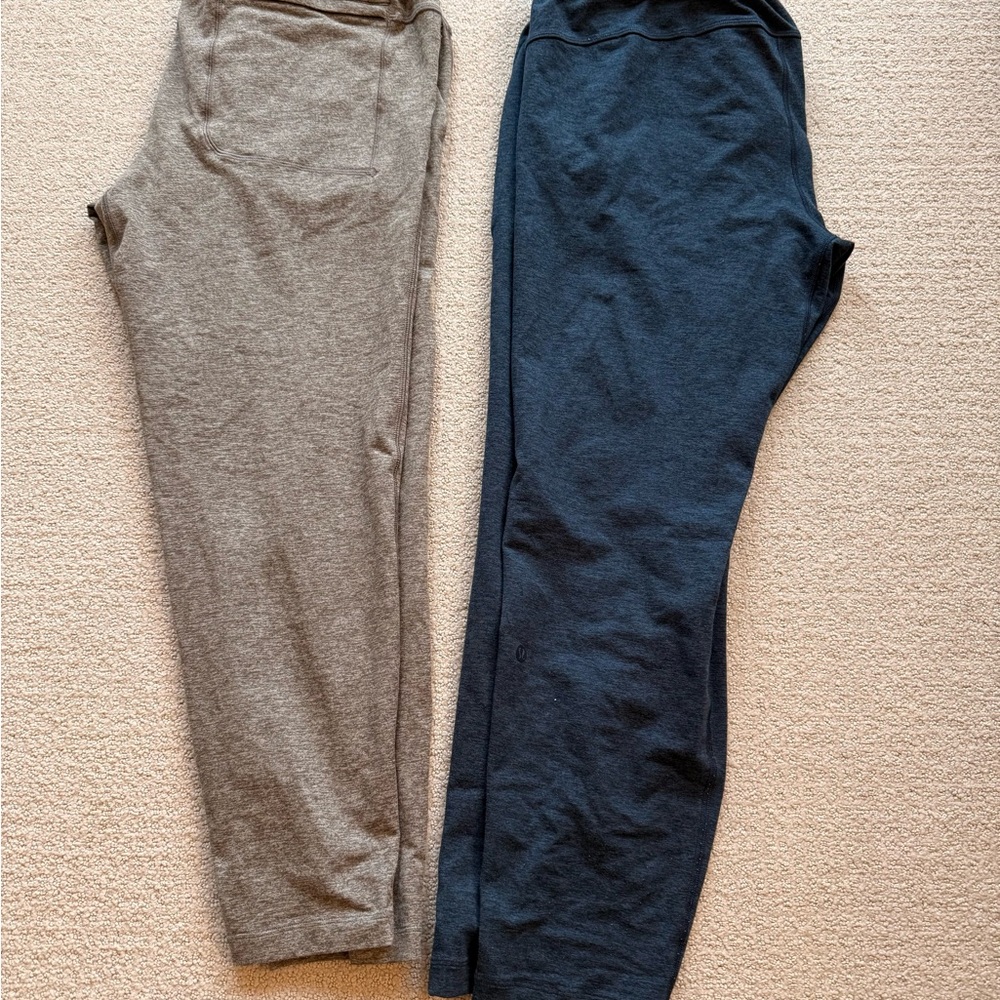 2 Pairs Lululemon Men’s Soft Jersey Tapered Jogger pant Medium